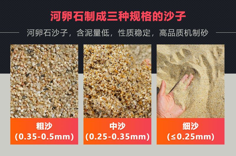 河卵石机制砂成品